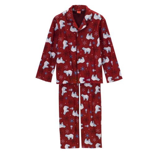 Boys' Polar Bear PJ Set Red