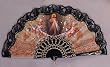 Religious Fan - Divine Mercy - Black - 19in. - Folding - Hand Made - Imported from Spain