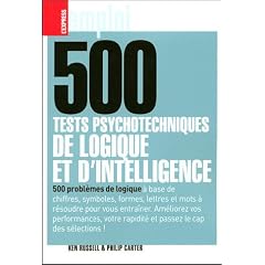 500 tests psychotechiques de logique et d'intelligence