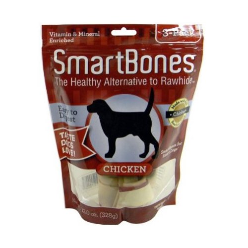 pets smart grooming:SmartBones Chicken Dog Chew, Large, 3-Pack