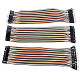 Kalevel&reg; 120pcs Multicolored 40pin Male to Female, 40pin Male to Male, 40pin Female to Female Breadboard Jumper Wires Ribbon Cables Kit