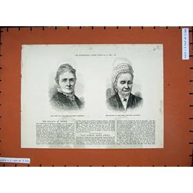 1881 Woman Widow President Garfield Mother Portraits