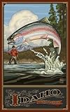 Northwest Art Mall 11 x 17 Poster Idaho Trout Fishing by Paul A. Lanquist