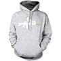 AK47 Peace Unisex Hooded Sweatshirt, Heather Grey, S