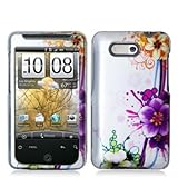 Purple Flower Chain Design Crystal Hard Skin Case Cover for HTC Aria Phone  ....