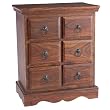 6-Drawer Wood Chest