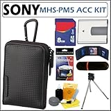 Sony 8 Gigabyte 8GB Accessory Kit for the Sony MHS-PM5 and MHS-PM5K bloggie ....