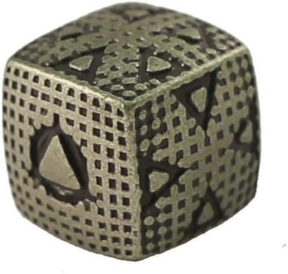 1 (One) Single IronDie: Solid Metal Italian Dice - Green Smasher (Die-Cast Designer Six-Sided Die / d6)