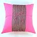 Stunning Handmade Cushion Cover / Pillow Sham With Silky Fuchsia-Black Filigree Detail