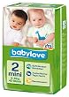 Babylove Windeln Gr��e Mini 3-6kg, 2er Pack (2 x 42 St�ck)