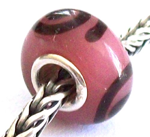 Melina World Jewellery - 10004 - Murano Glass Bead with a Solid Sterling Silver 925 Core - Handmade - Designed in Greece - Fits chains from Biago, Chamilia, Pandora & Trollbeads