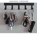 The Metal Peddler Doberman Pinscher - Key Holder & Dog Leash Hanger for Wall - Large 9 inch Wide with 5 Hooks - Made in USA