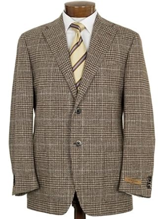 Corneliani Mens Houndstooth Jacket Sportcoat 44R