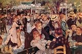 Pierre Auguste Renoir (Ball at the Moulin de la Galette) Art Poster Print - 24 X 36
