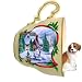 beagle38 - Beagle Christmas Ornament Holiday Scene Tea Cup