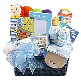 A Grand Entrance New Baby Boy Gift Basket - Great Shower or Easter Gift Idea for Newborns