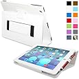 Snugg iPad 3 & 4 Case - Smart Cover with Flip Stand & Lifetime Guarantee (White Leather) for Apple iPad 3 and 4