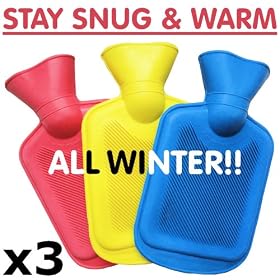 CosyTherm Mini Hot Water Bottles x 3 - Stay Cosy All Winter!