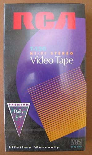 RCA T-120 Hi-Fi Stereo Premium VHS Video Cassette Tape