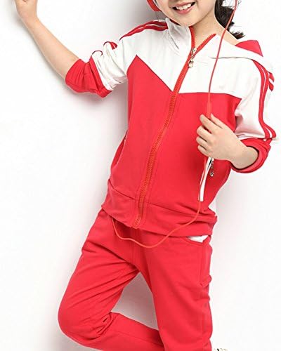 Banner Bonnie Big Girls' Cotton Long Hoodie Tracksuit Set