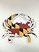 Maryland Flag Crab Magnet