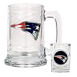 New England Patriots NFL Boilermaker Set - Primary Logo