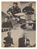 1976 Bellson Shaughnessy Manne Blakey Pearl Drums Print Ad