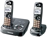 Panasonic Dect 6.0 Expandable Titanium Digital Cordless Answering System - Dual Handset System (KX-TG9332T)