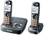 Panasonic Dect 6.0 Expandable Titanium Digital Cordless Answering System - Dual Handset System (KX-TG9332T)