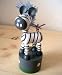 Wackeltier Zebra Drückfigure Afrika Wackeltiere Spielzeug