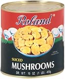 Roland Sliced Mushrooms, 16-Ounce can (Pack of 4)