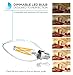 Hyperikon LED Edison Filament Candle 4-Watt (40-Watt Equivalent), Dimmable, Blunt Tip, Small Base (E12), 2700K (Warm White), 340°-Beam Angle - (Pack of 6)