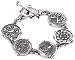 Lucky Brand Coin Flex Silver-Tone Bracelet, 7.5