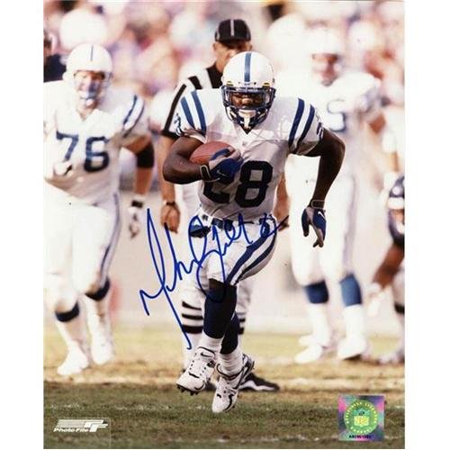 Marshall Faulk Autographed Indianapolis Colts 8x10 Photo