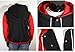 U World Men's Cotton Hoodie Varsity Baseball Jacket Red
