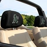 Oakland Athletics MLB Headrest Covers (2 Pack) Covers