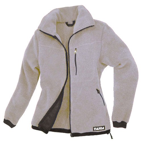 TAIGA Fleece Jacket-300 - Women's Polartec-300 Fleece Jacket, Light Grey, MADE IN CANADA
