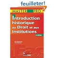 Introduction historique au droit et histoire des institutions