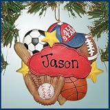 Personalized Christmas Ornaments - All-around Sports Ornament/Magnet - Personalized with Perfect Handwriting