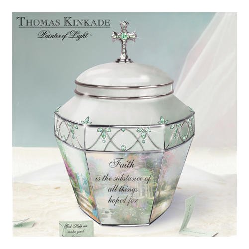 Thomas Kinkade Faithful Prayers Musical Prayer Box: Religious Music Box Gift by Ardleigh Elliott