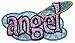 Angel Name Tag Girls Iron On Applique Patch