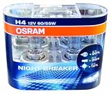 Produkt-Bild: OSRAM H4 12V 60/55W NIGHT BREAKER 64193NBR 2er-Pack KFZ-Scheinwerferlampe