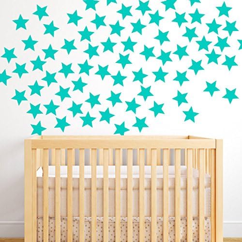 Star Wall Decals - 5 point Star Decals - Large Set of Star Wall Decals - Nursery Wall Decall - Kid Decal - Baby Decal