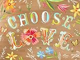 Oopsy Daisy Choose Love by Katie Daisy Posters That Stick Wall Decal, 24 by 18-Inch