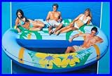 Huge Intex Oasis Inflatable Island Float with Heavy Gauge Mesh Lounge Area