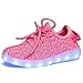 Cayanland 11 Colors Modes Kids' LED Light Up Shoes Kids Fashion Sneakers Sports Loafers£¬15,Pink34