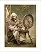 Irish Spinner and Spinning Wheel. Co. Galway Ireland, c. 1890s, (XL) Library Image
