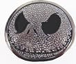 Mens JACK SKELLINGTON BLING Punk Rock Metal Belt Buckle