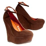 Bamboo Womens Pamela Ankle Strap - Dress Heel/wedge Heels Shoes