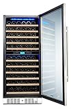 Kalamera 117 Bottle Compressor Wine Cooler Dual Zone with Touch Control